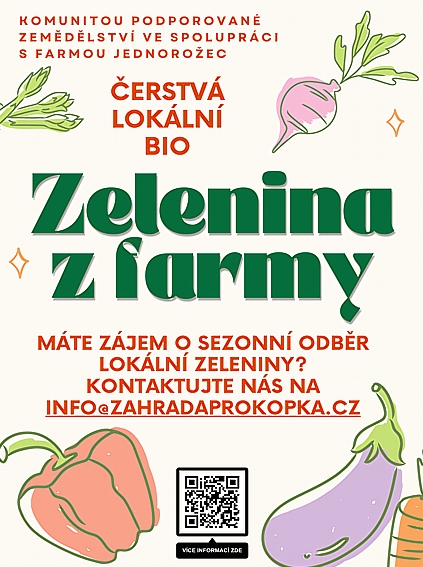 Zelenina z farmy Jednorožec.