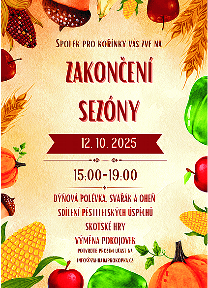 Ukončení sezóny v komunitní zahradě Prokopka.