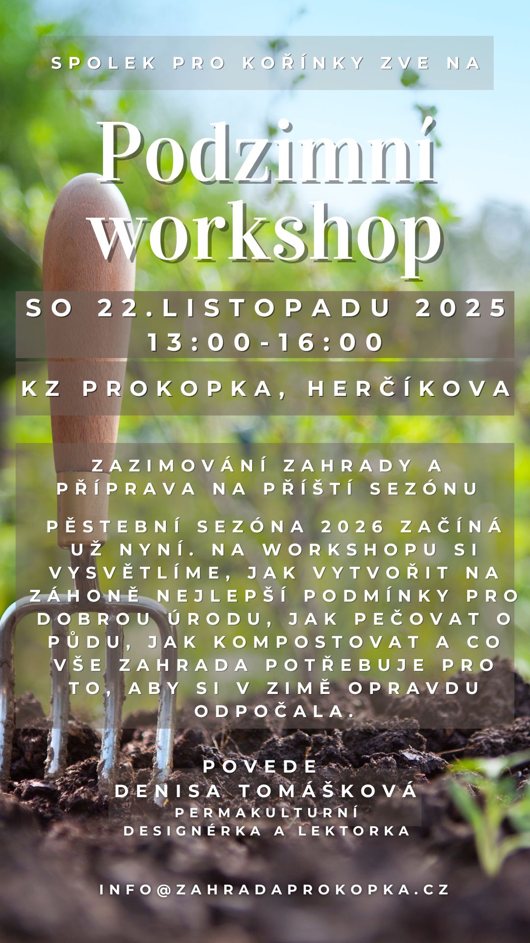 Workshop o zazimování komunitní zahrady