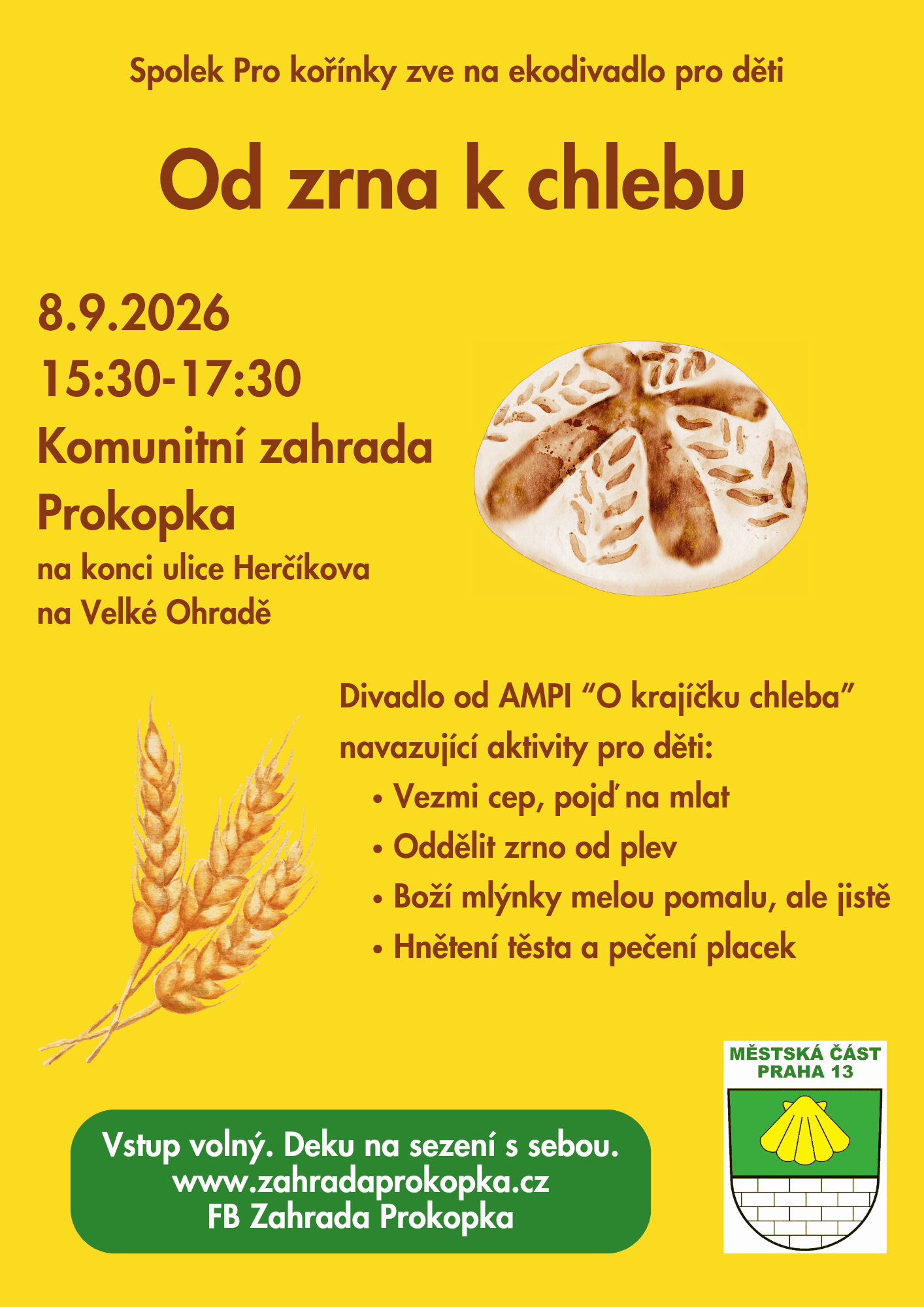 Ekodivadélko v komunitní zahradě Prokopka pro děti.